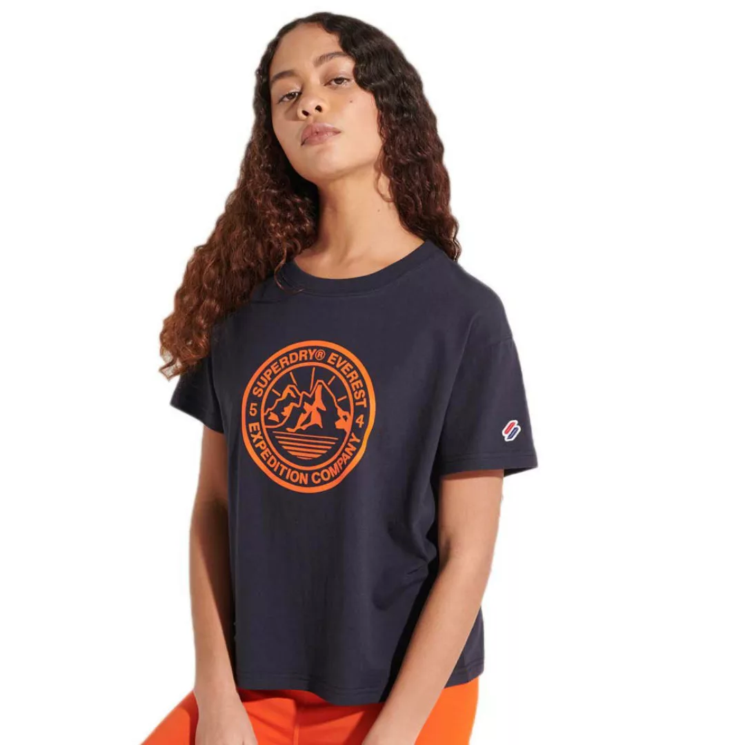 Superdry Code Expedition Boxy Kurzarm T-shirt XS Deep Navy günstig online kaufen