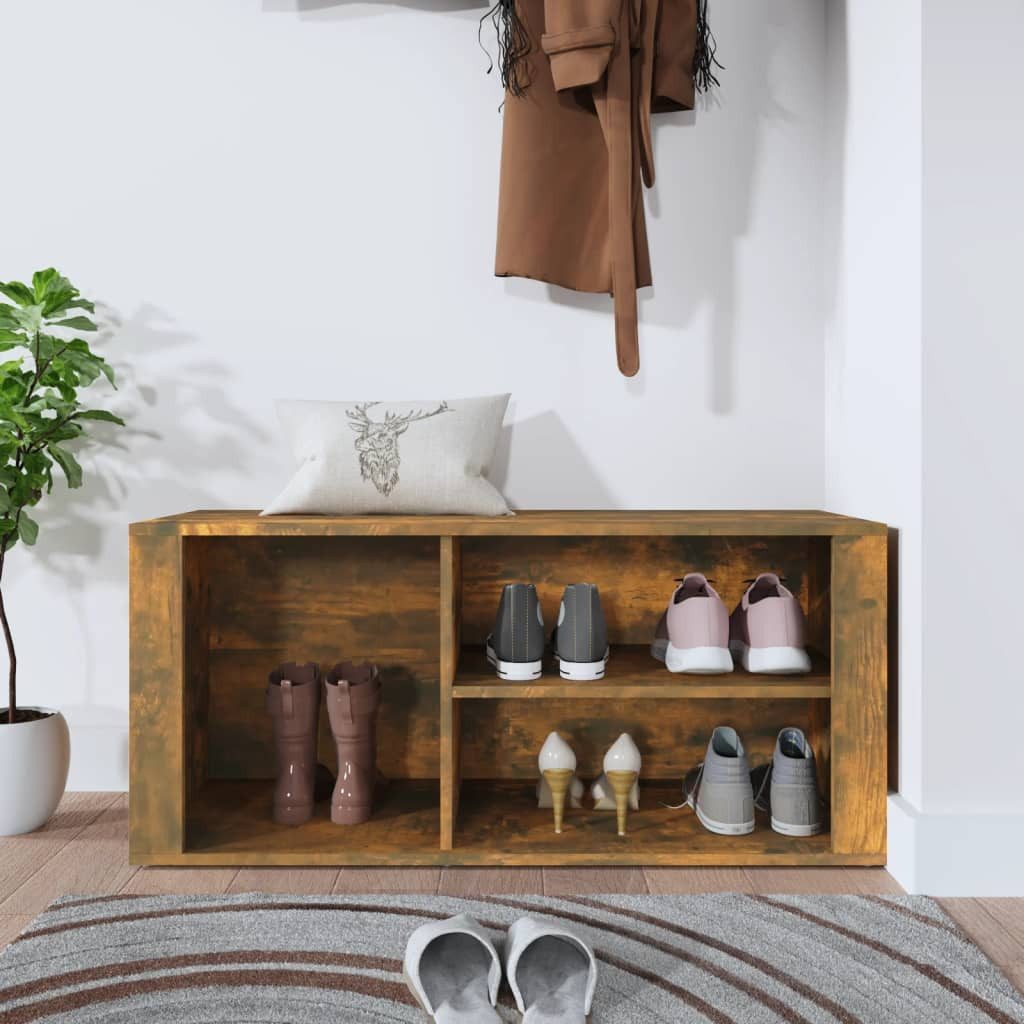 vidaXL Schuhregal Schuhregal Räuchereiche 100x35x45 cm günstig online kaufen
