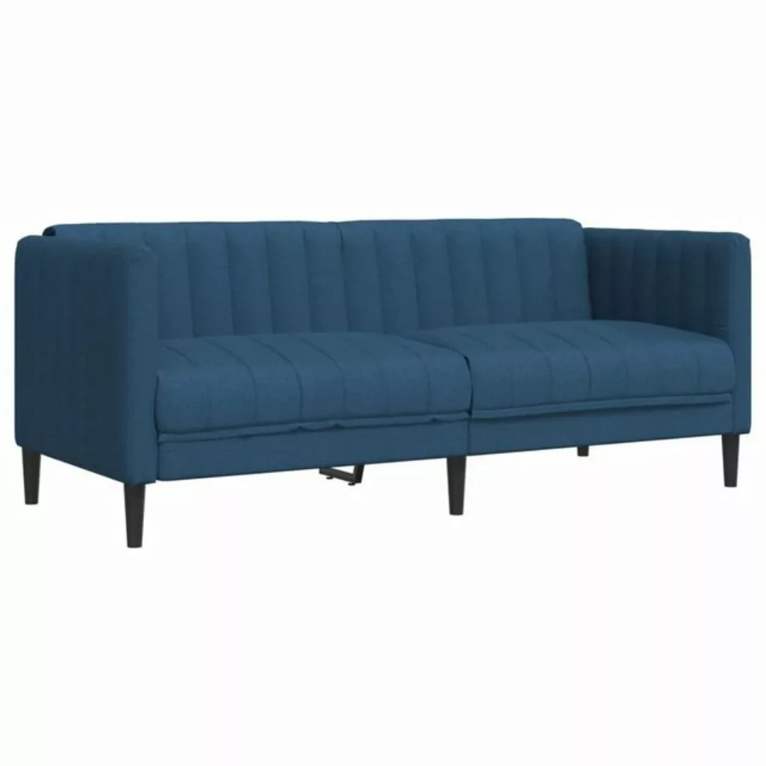 vidaXL Sofa Sofa 2-Sitzer Blau Stoff günstig online kaufen