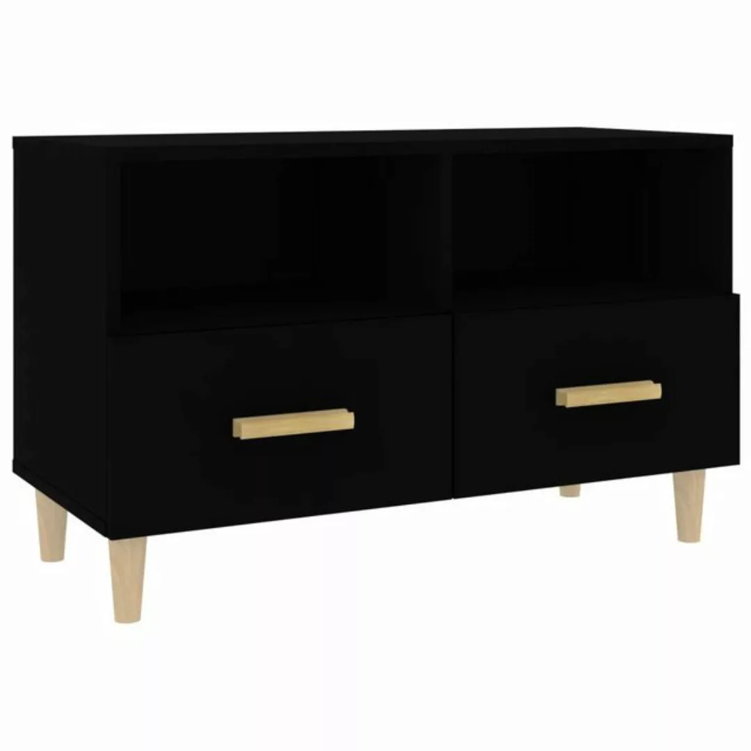 Vidaxl Tv-schrank Schwarz 80x36x50 Cm Holzwerkstoff günstig online kaufen