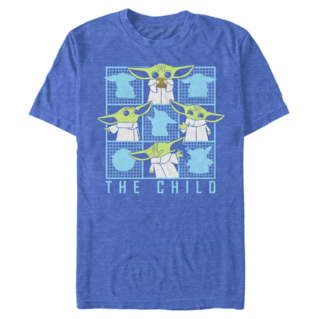 Star Wars - The Mandalorian - Yoda Child Box Grid - Männer T-Shirt günstig online kaufen