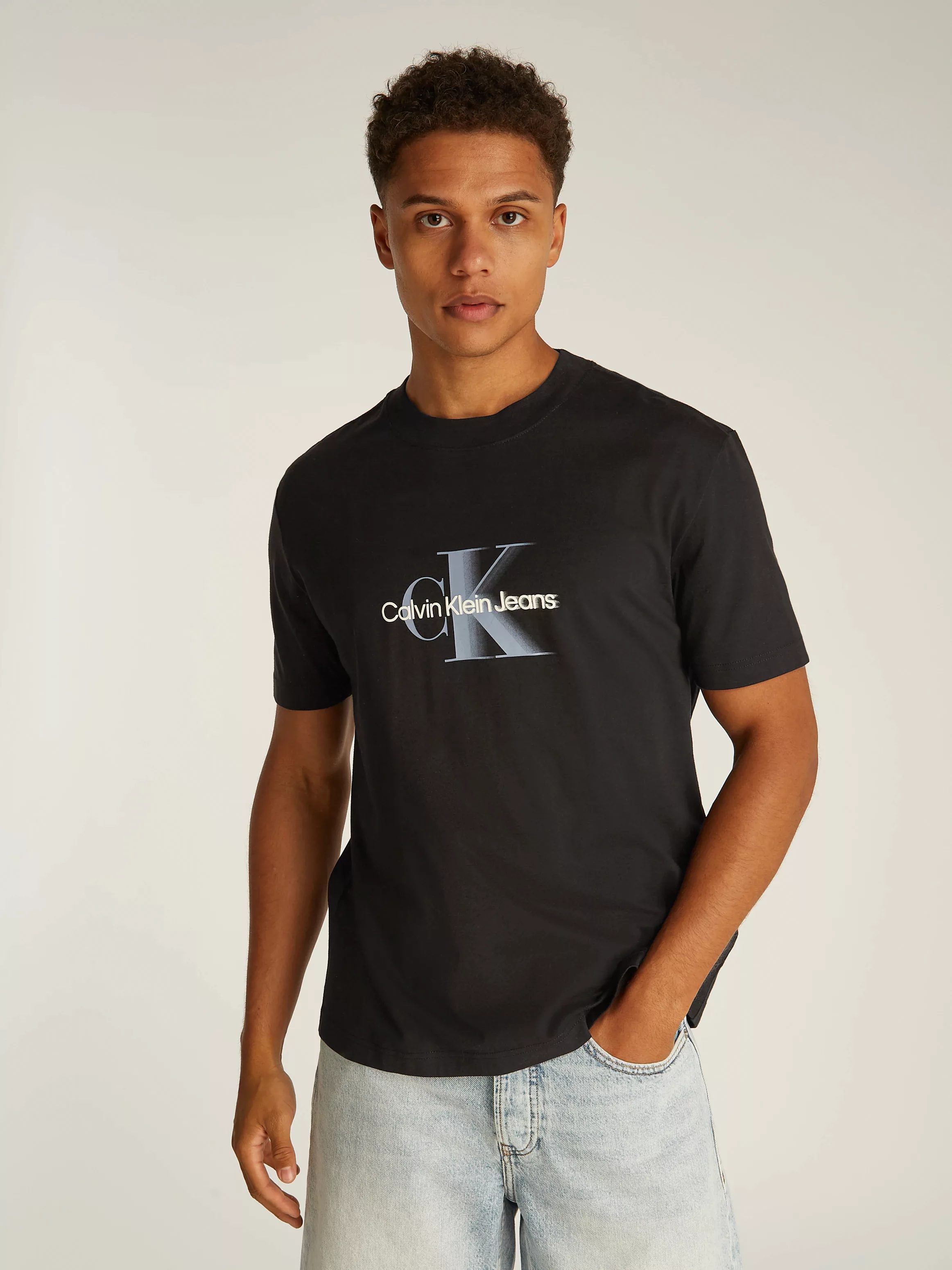 Calvin Klein Jeans T-Shirt "MONOLOGO SHIFT TEE", mit großem Logodruck günstig online kaufen