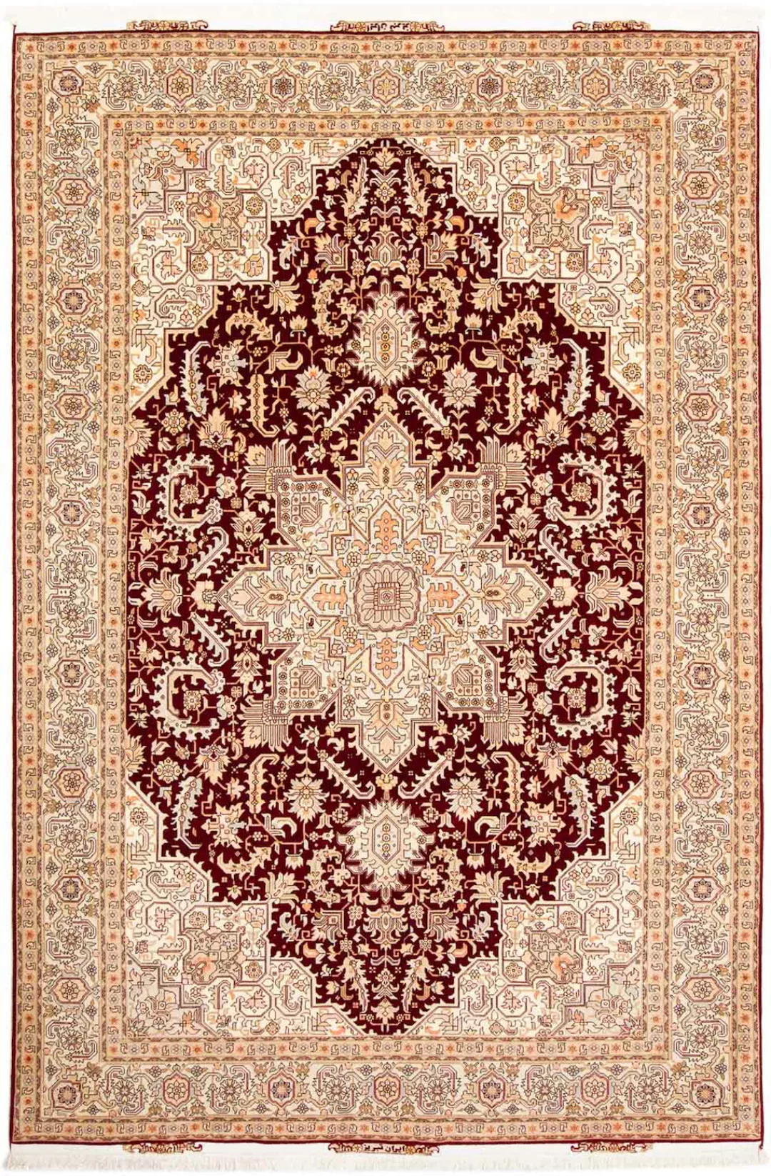 morgenland Orientteppich »Perser - Täbriz - Royal - 300 x 200 cm - dunkelro günstig online kaufen