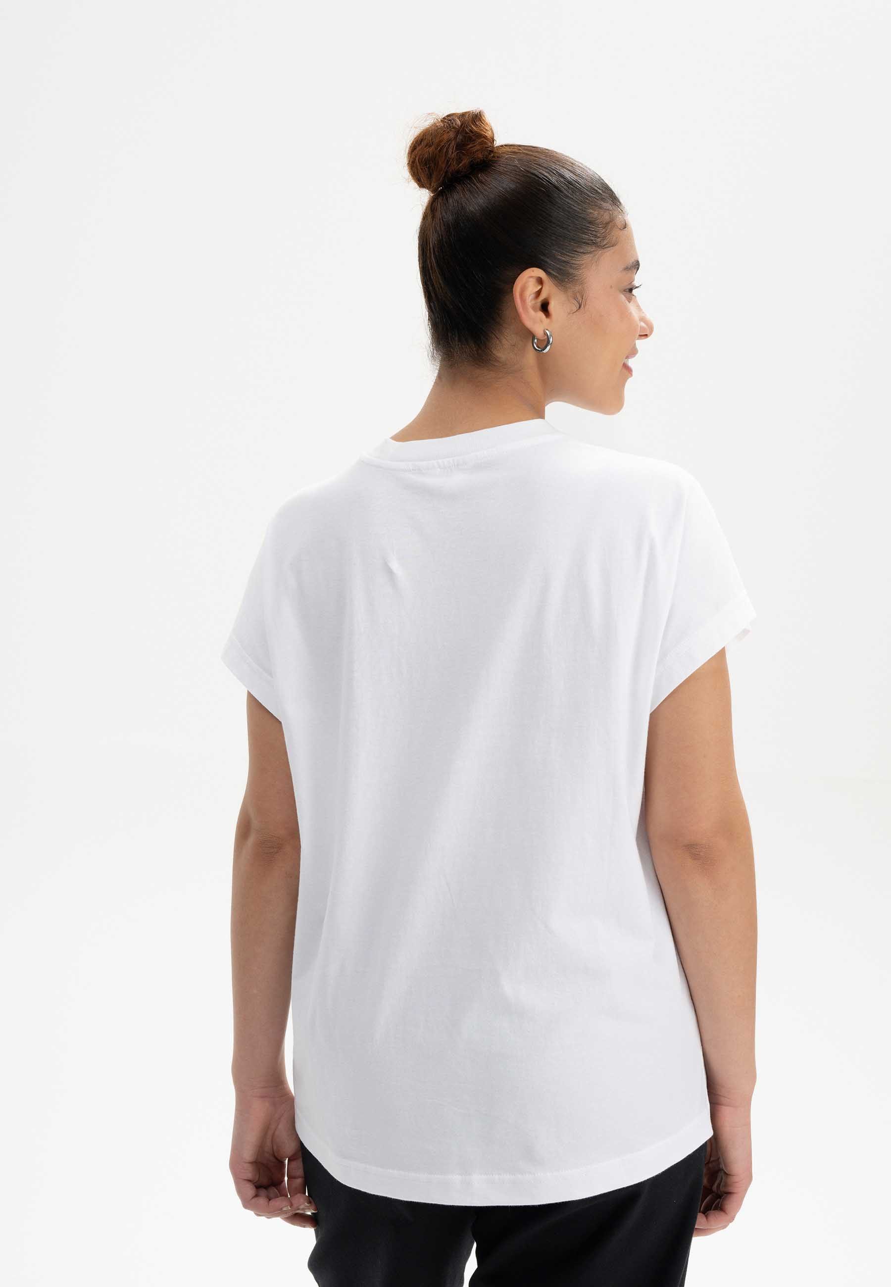 MELA Kurzarmshirt Damen T-Shirt MADHU Fein günstig online kaufen