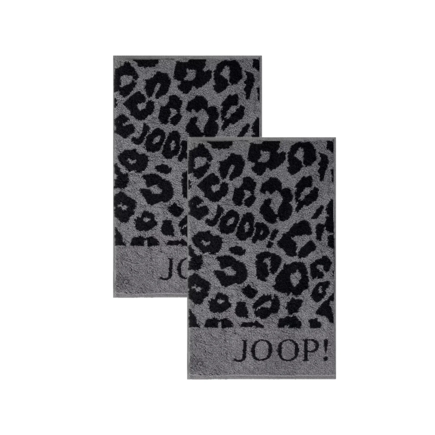 2 Stück Joop! Gästetuch Leo Allover 1707-90 graphit 30x50 günstig online kaufen