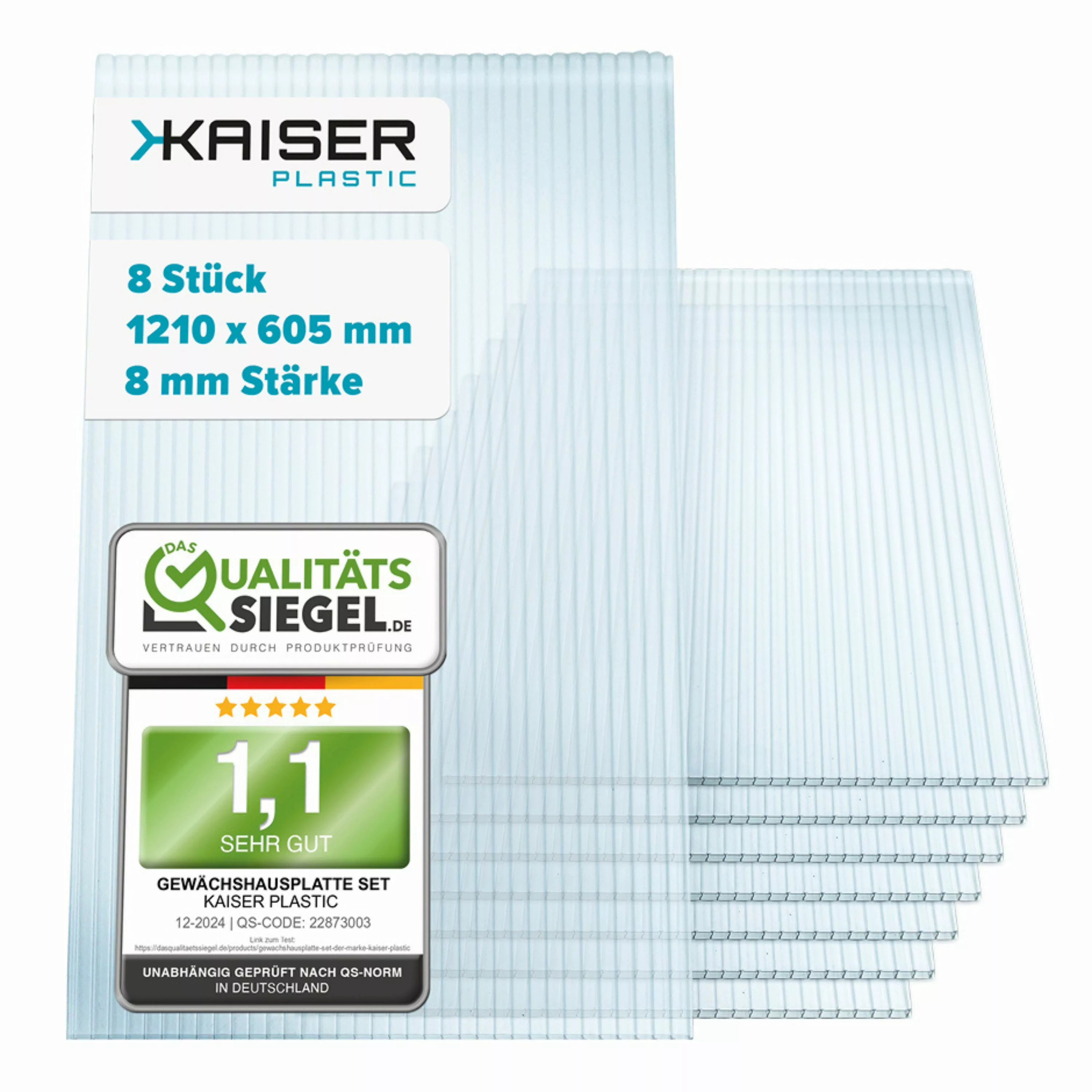 Kaiser plastic Gewächshaus Gewächshausplatten Sets, 4 günstig online kaufen