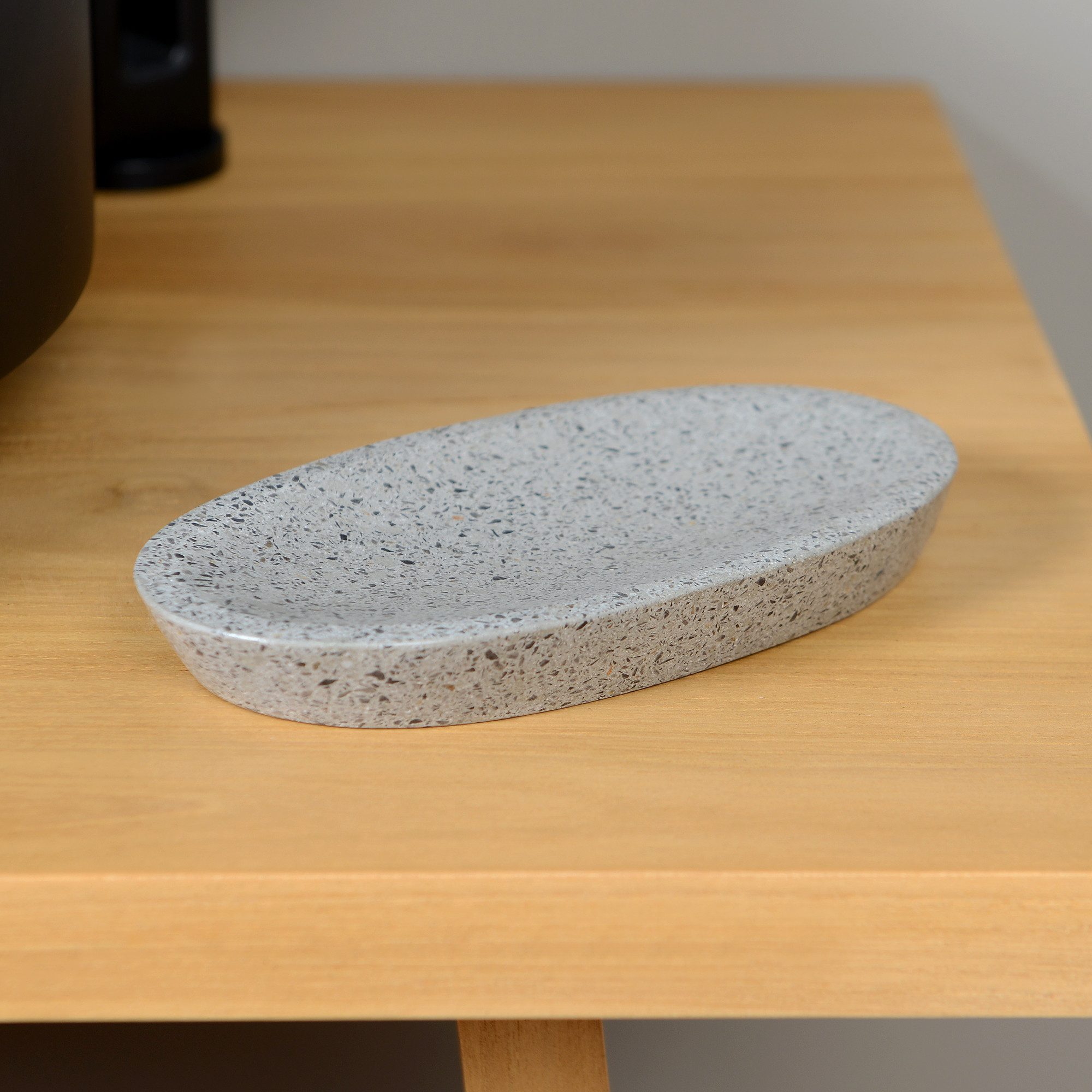 wohnfreuden Seifenschale Terrazzo Seifenschale grau, Breite: günstig online kaufen
