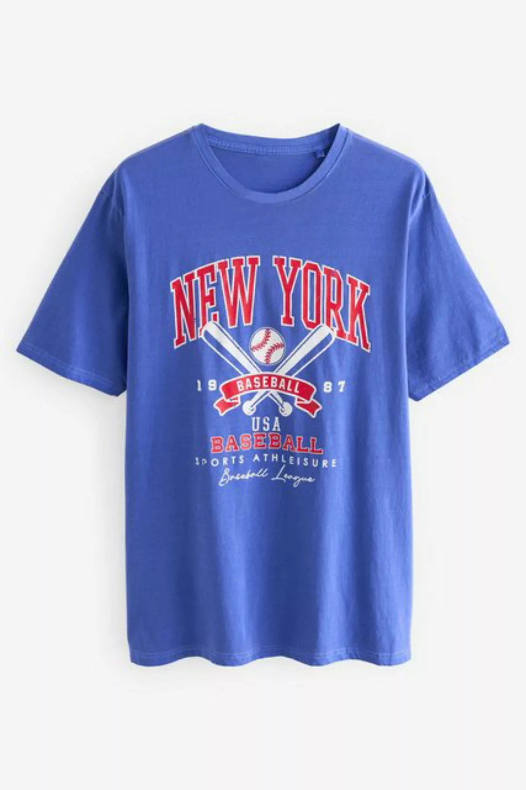 Next T-Shirt Relaxed Fit T-Shirt mit Grafik, American Baseball (1-tlg) günstig online kaufen