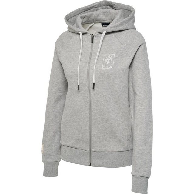 hummel Hoodie hmlGG12 SWEAT ZIP HOODIE WOMAN GREY MELANGE günstig online kaufen