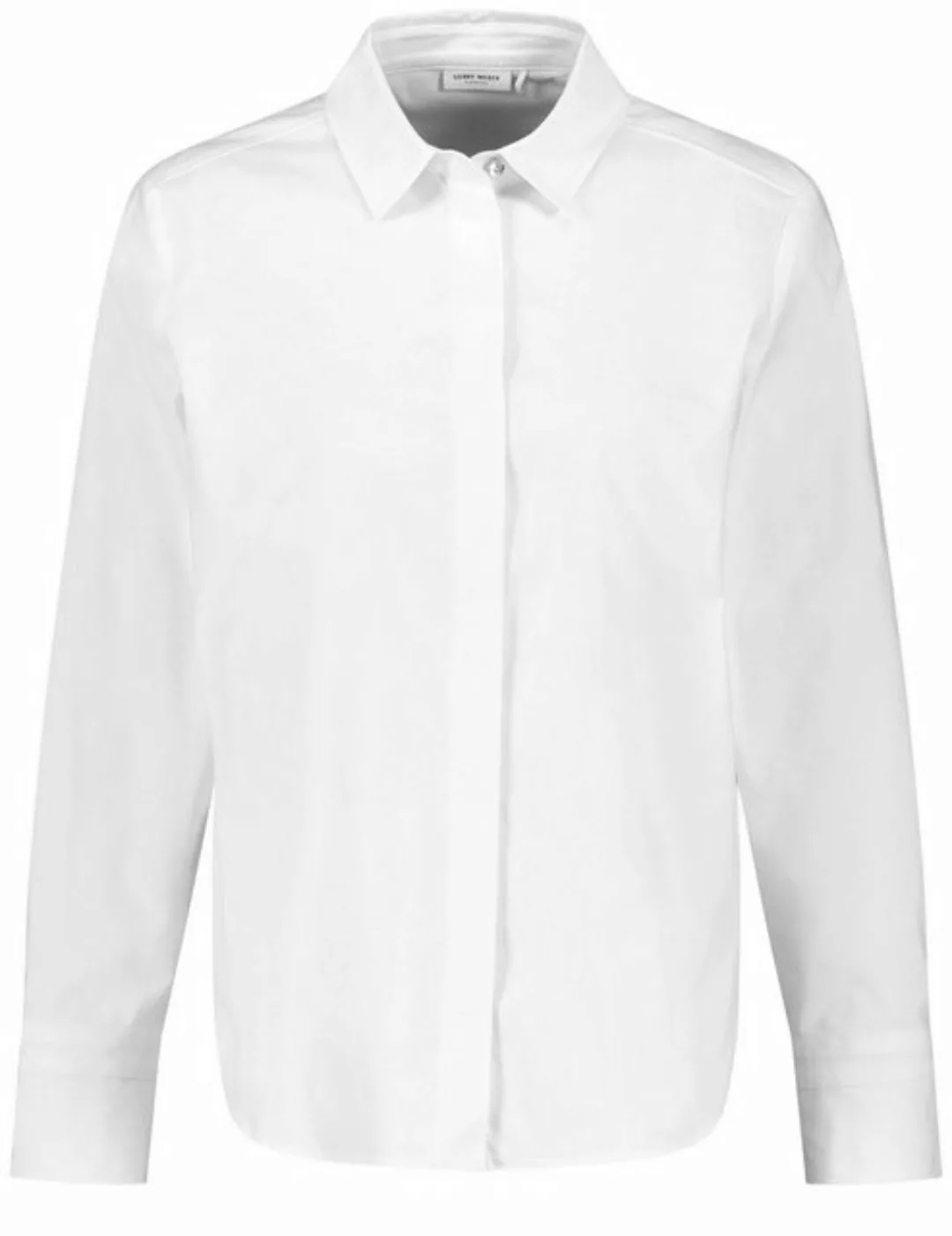 GERRY WEBER Klassische Bluse Hemdbluse mit verdeckter Knopfleiste und Armri günstig online kaufen