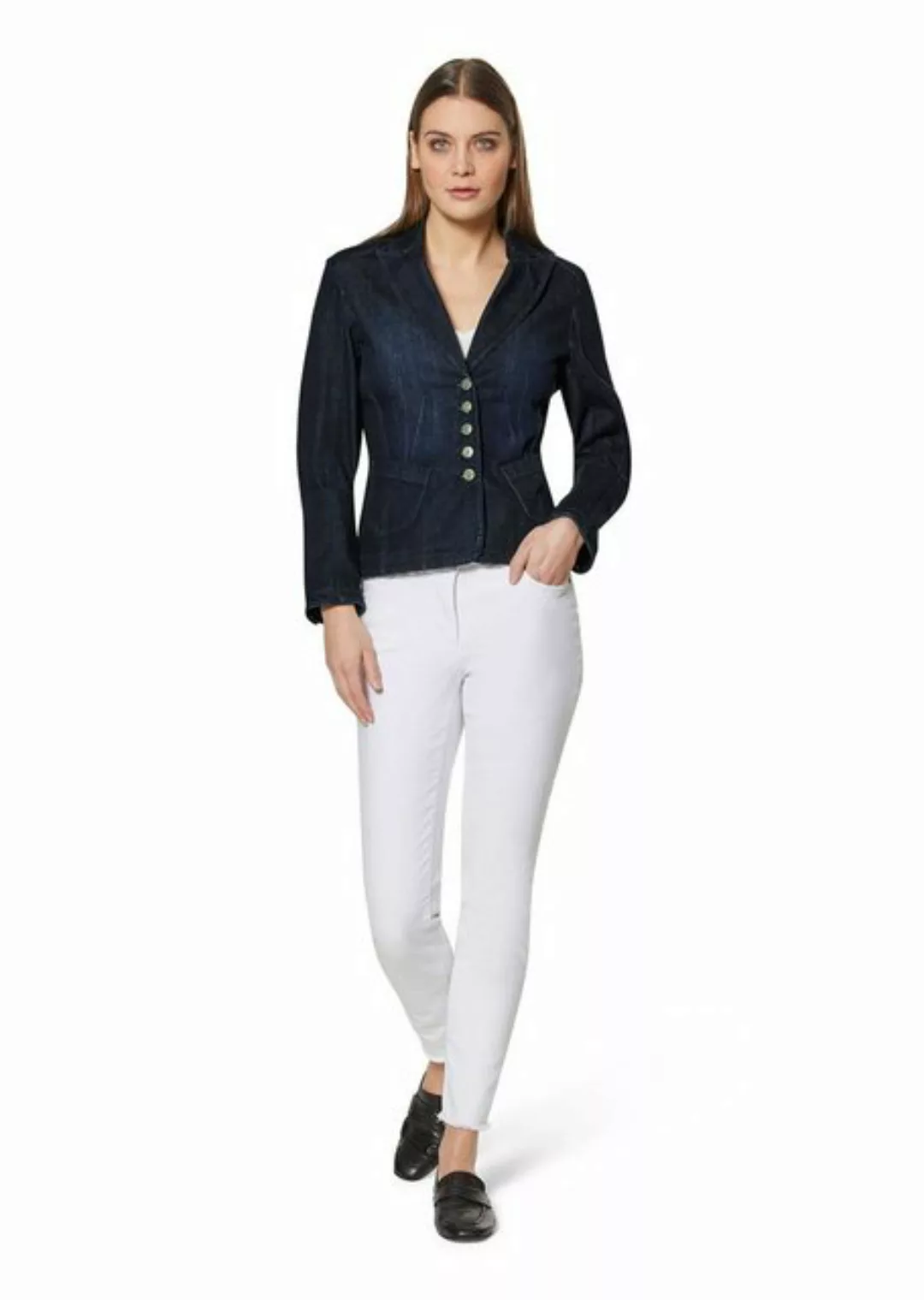 MADELEINE Jeansjacke Jeans-Blazer mit Wasch-Effekten günstig online kaufen