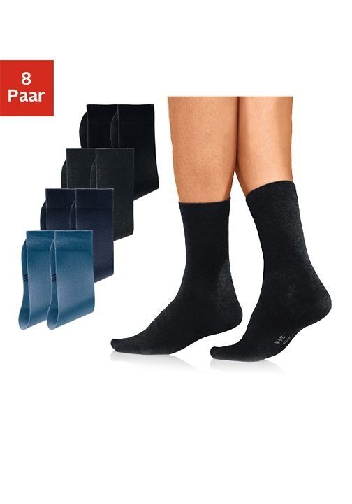 H.I.S Basicsocken, (Packung, 8 Paar), mit hohem Baumwollanteil günstig online kaufen