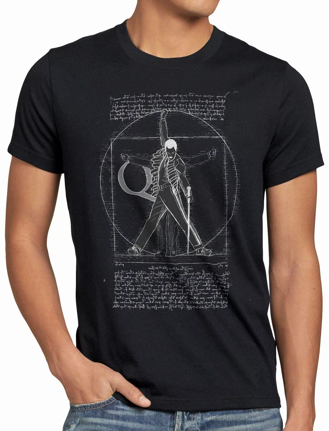 style3 T-Shirt Vitruvianischer Freddie da vinci günstig online kaufen