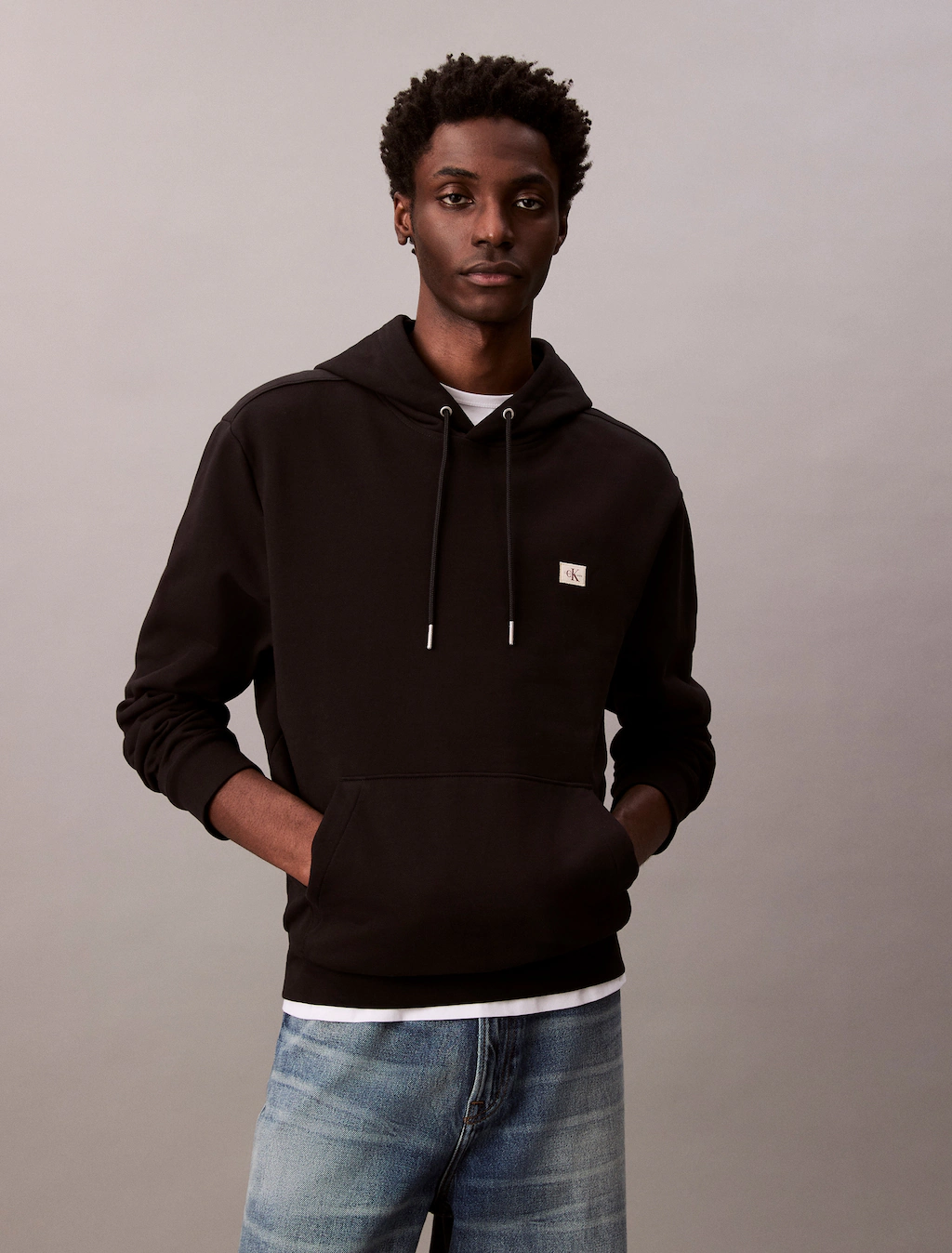 Calvin Klein Jeans Kapuzensweatshirt "400GSM TERRY BADGE HOODIE", Mit Rundh günstig online kaufen