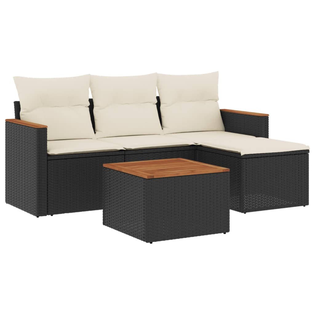 vidaXL Gartenlounge-Set 5-tlg. Garten-Sofagarnitur mit Kissen günstig online kaufen