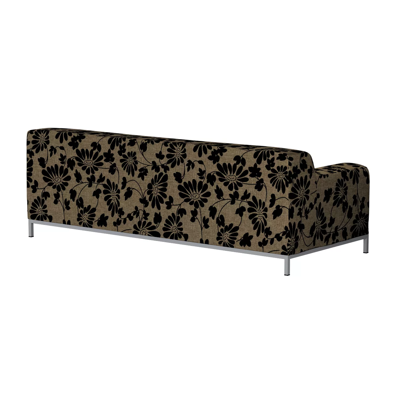 Bezug für Kramfors 3-Sitzer Sofa, beige-schwarz, Sofahusse, Kramfors 3-Sitz günstig online kaufen