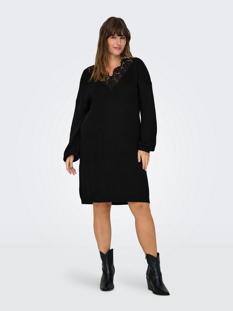 ONLY CARMAKOMA Strickkleid CARXENIA LIFE L/S DRESS KNT mit Spitze am Aussch günstig online kaufen