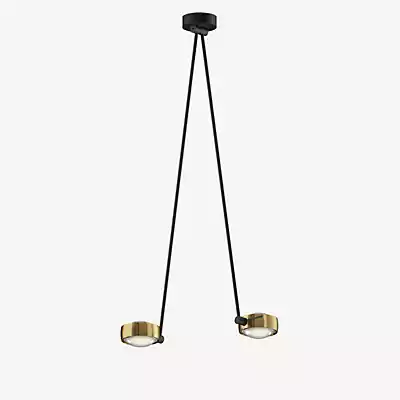 Occhio Sento Soffitto Due 100 Up D Deckenleuchte LED 2-flammig, Kopf bronze günstig online kaufen