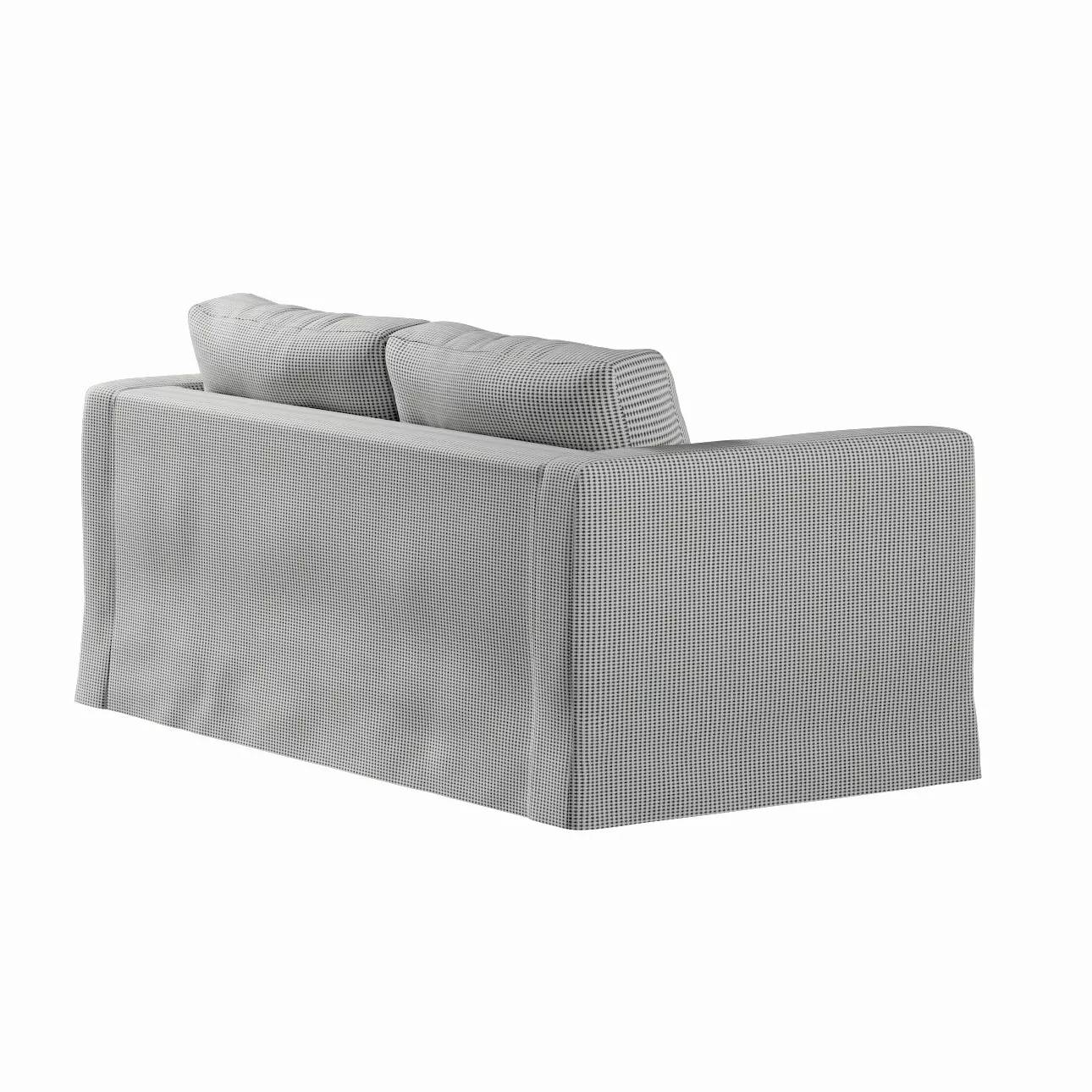 Bezug für Karlstad 2-Sitzer Sofa nicht ausklappbar, lang, schwarz-beige, So günstig online kaufen