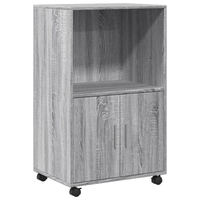 vidaXL Schrankmodule Rollschrank Grau Sonoma 55x40x91 cm Holzwerkstoff günstig online kaufen