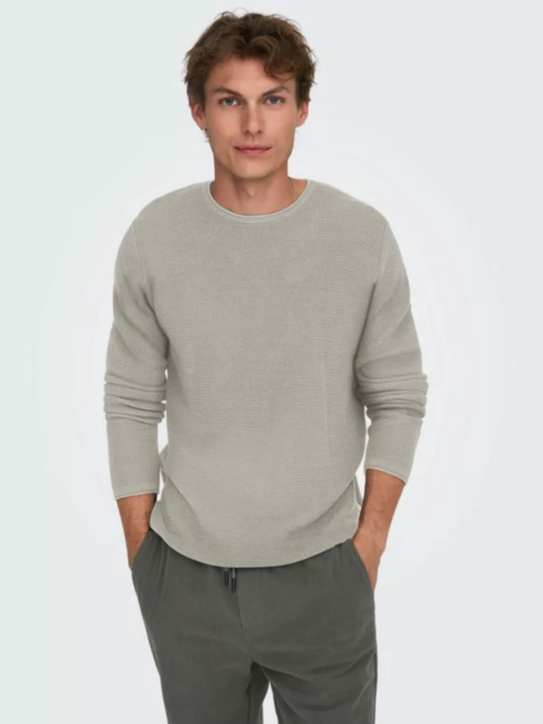 ONLY & SONS Strickpullover ONSERIC REG 12 STRUC CREW KNIT günstig online kaufen