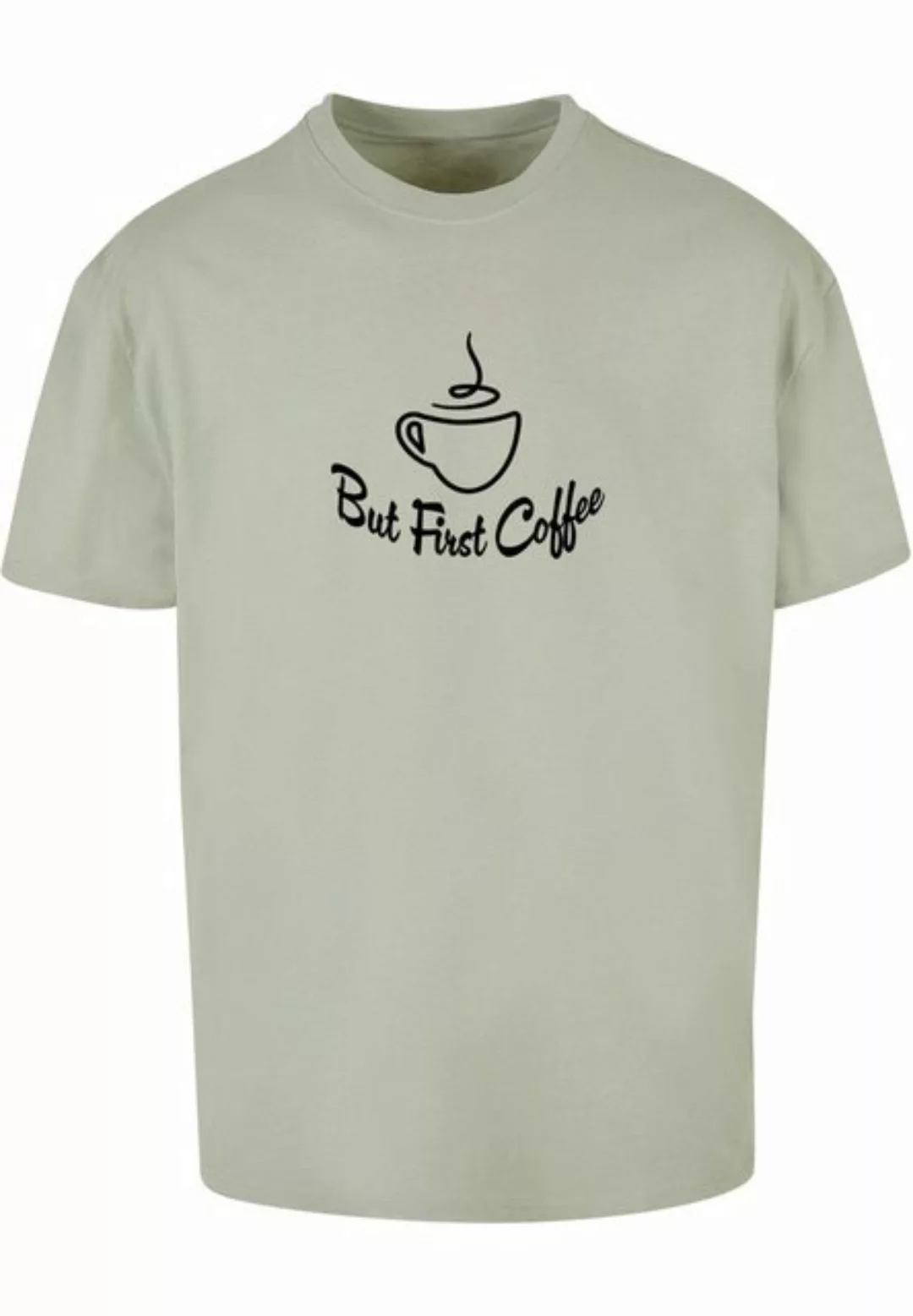 Merchcode T-Shirt Merchcode Herren But First Coffee Heavy Oversized Tee (1- günstig online kaufen
