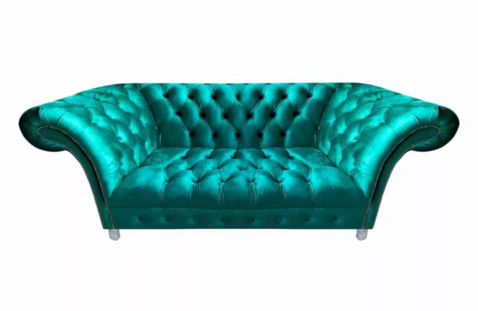 Xlmoebel Sofa Neue blaue Zweisitzer Chesterfield-Sofa-Couch für das Wohnzim günstig online kaufen