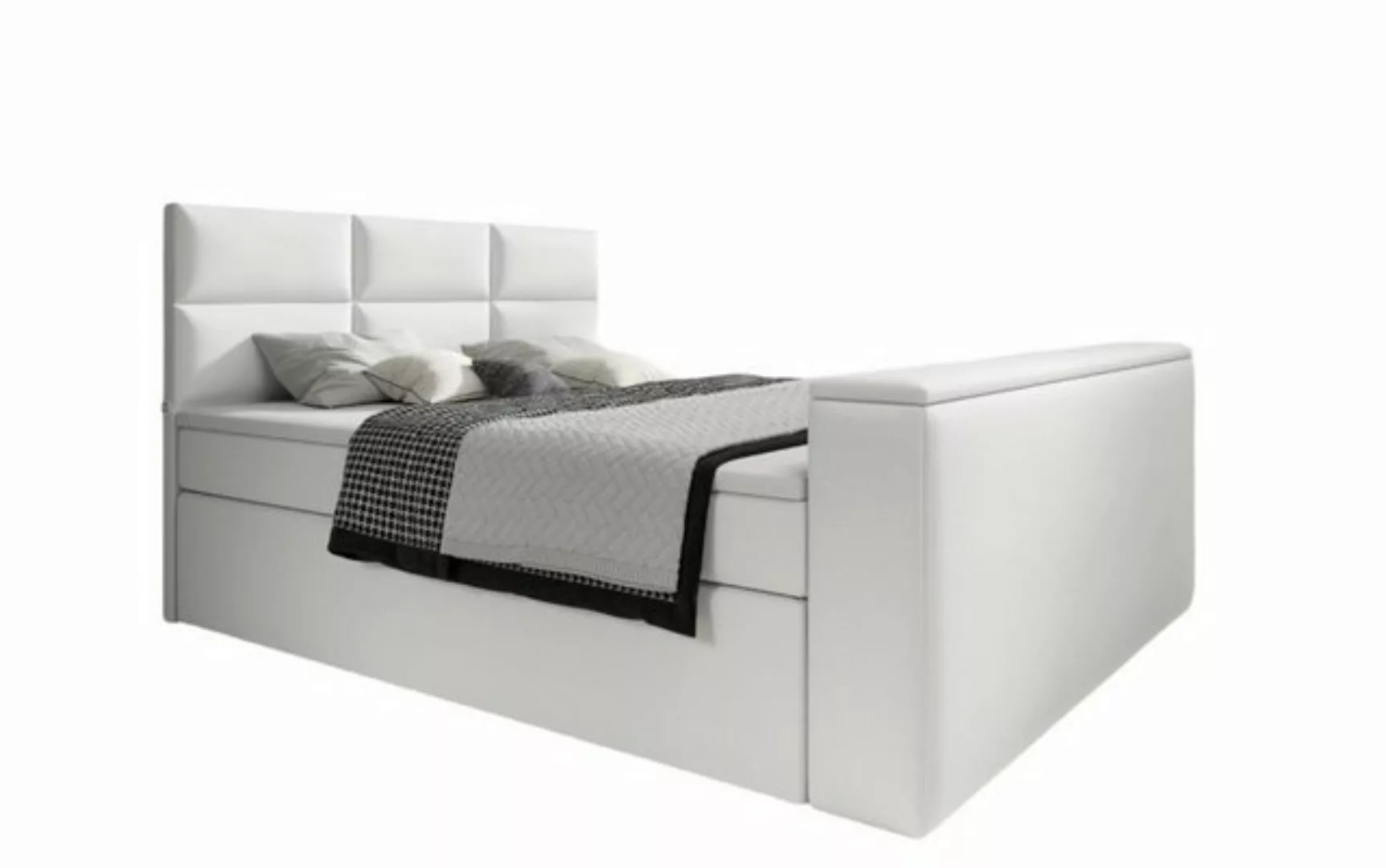 Luxusbetten24 Boxspringbett Carito, mit TV Lift, USB-Anschluss und Stauraum günstig online kaufen