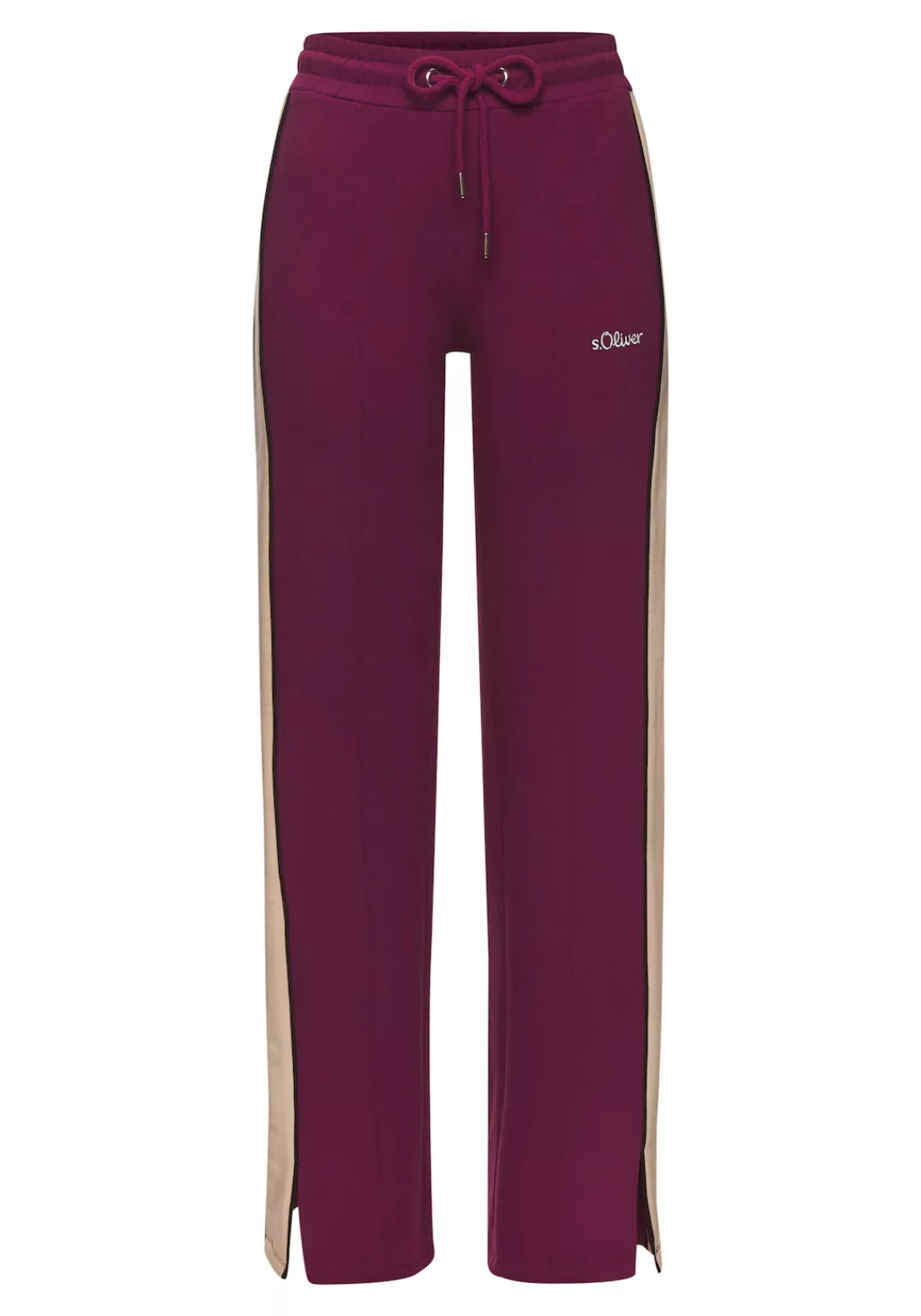 s.Oliver Sweathose "Loungehose - Relaxhose - Homewearhose", mit Kontraststr günstig online kaufen