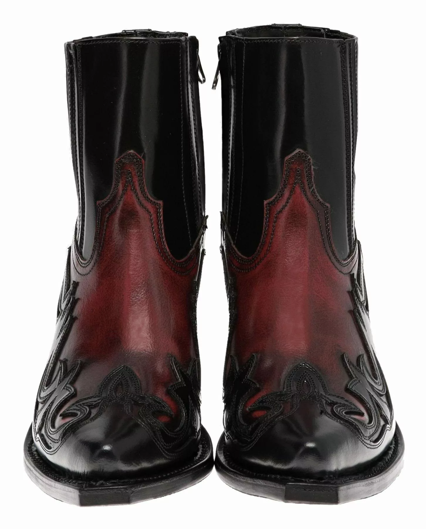 Sendra Boots 16598 Schwarz Rot Westernstiefelette günstig online kaufen