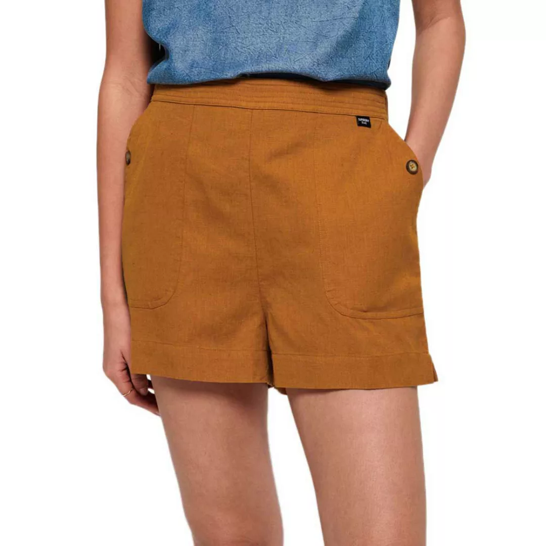 Superdry Mila Culottes Shorts Hosen XS Ochre günstig online kaufen