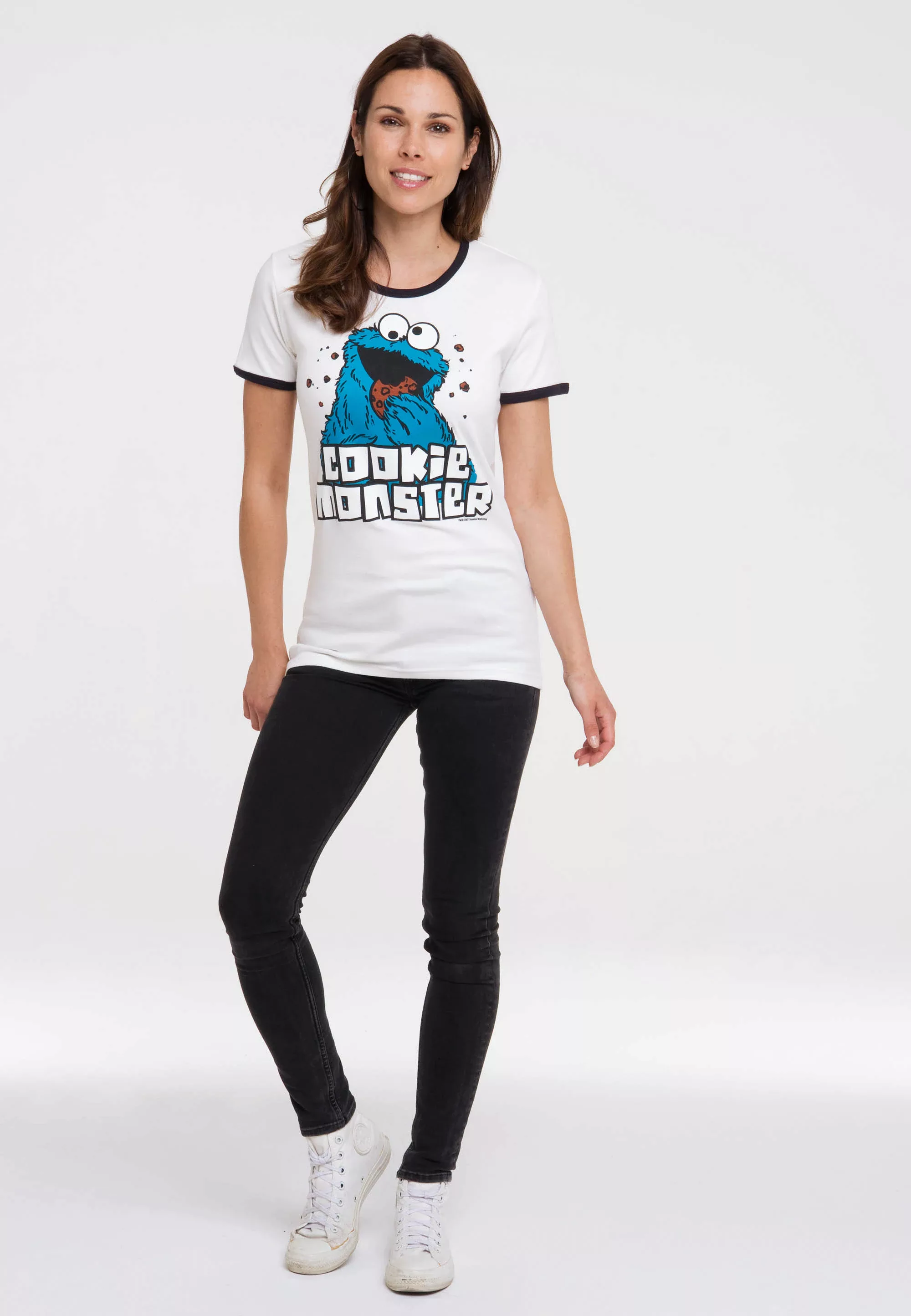 LOGOSHIRT T-Shirt "Sesamstrasse - Krümelmonster" günstig online kaufen