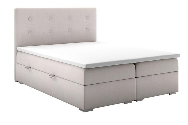 JVmoebel Bett Bett Kasten Funktion Boxspring Hotel Doppel Komplett Topper M günstig online kaufen