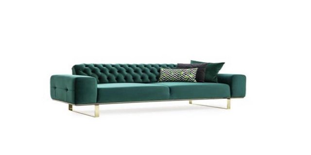 Xlmoebel Sofa Neues grünes Chesterfield-Sofa für das Luxus-Wohnzimmer mit 2 günstig online kaufen