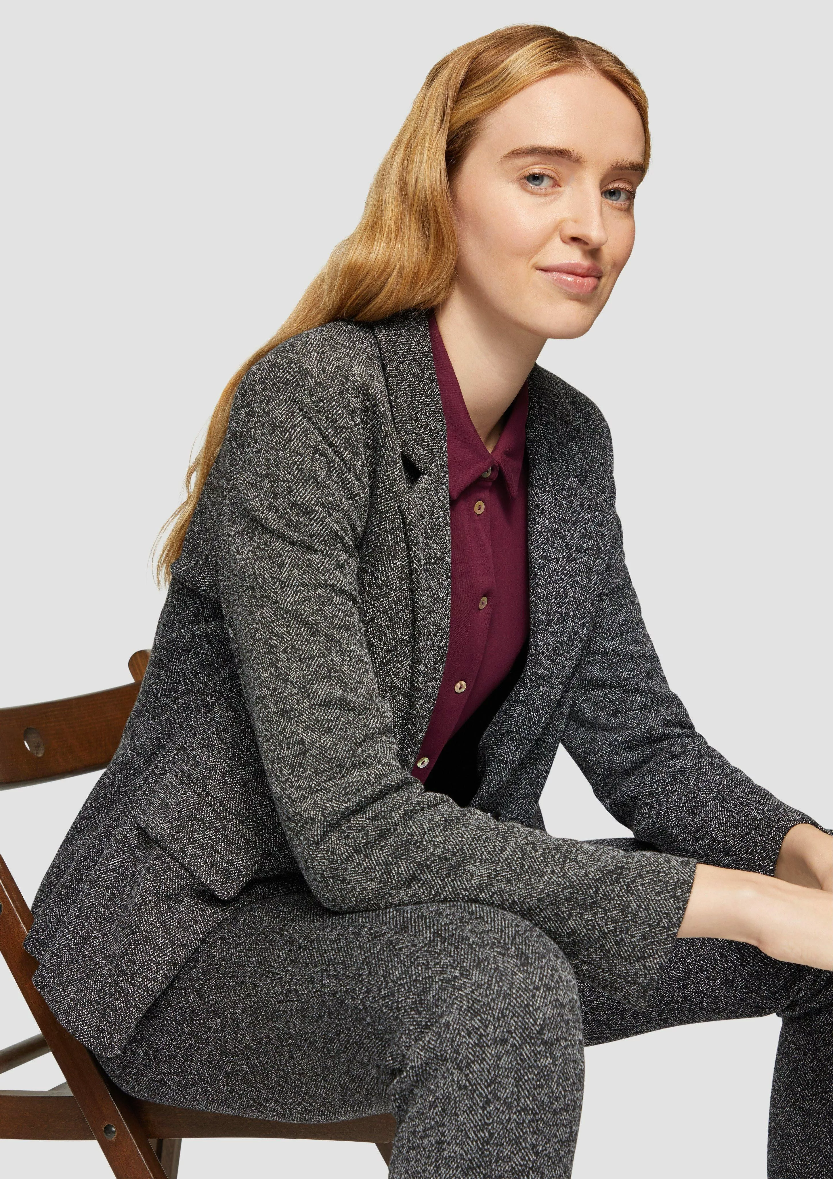 s.Oliver BLACK LABEL Jackenblazer Schmal geschnittener günstig online kaufen