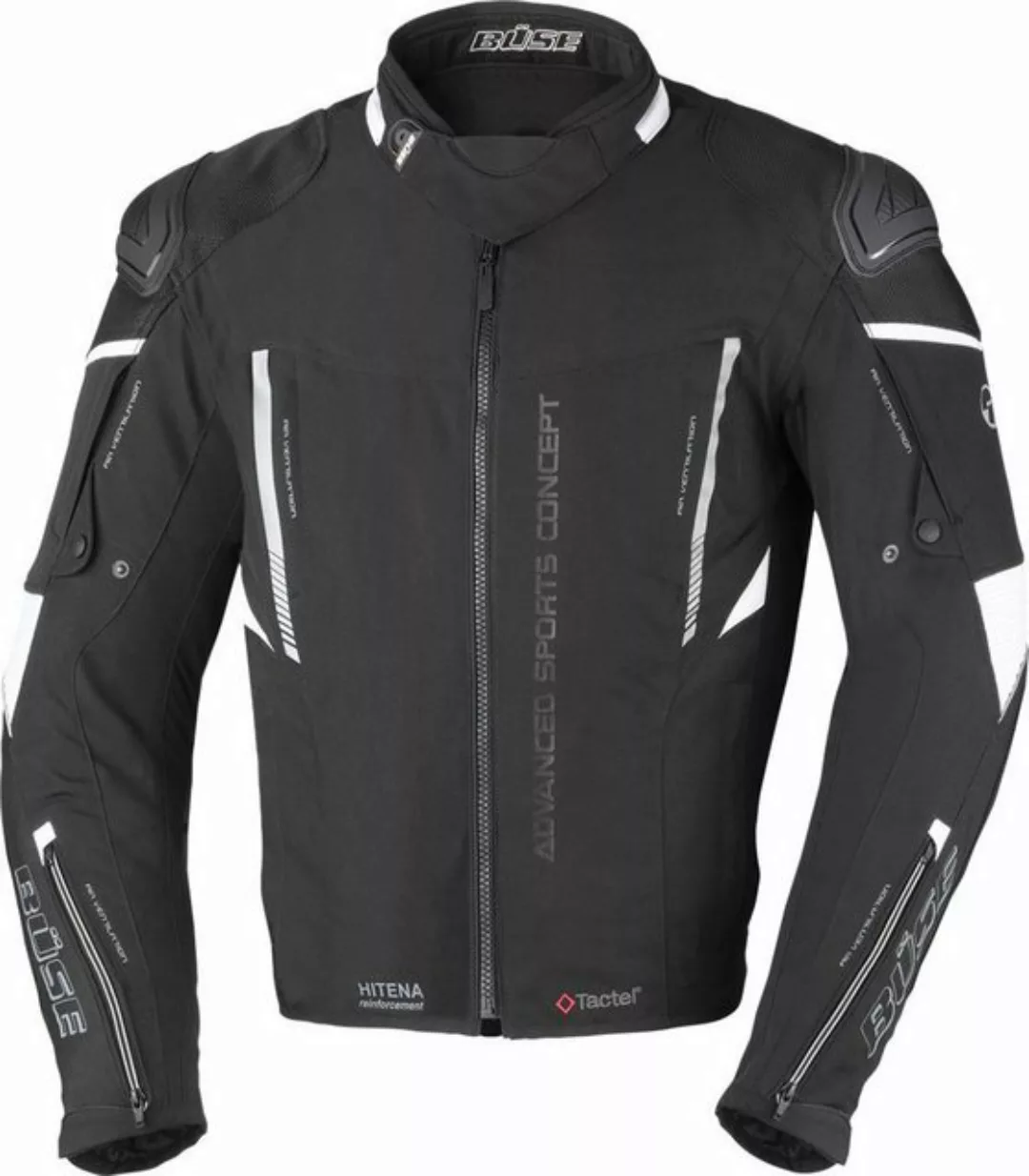 Büse Motorradjacke Büse Rocca Textiljacke Schwarz / Neon-Gelb 52 günstig online kaufen