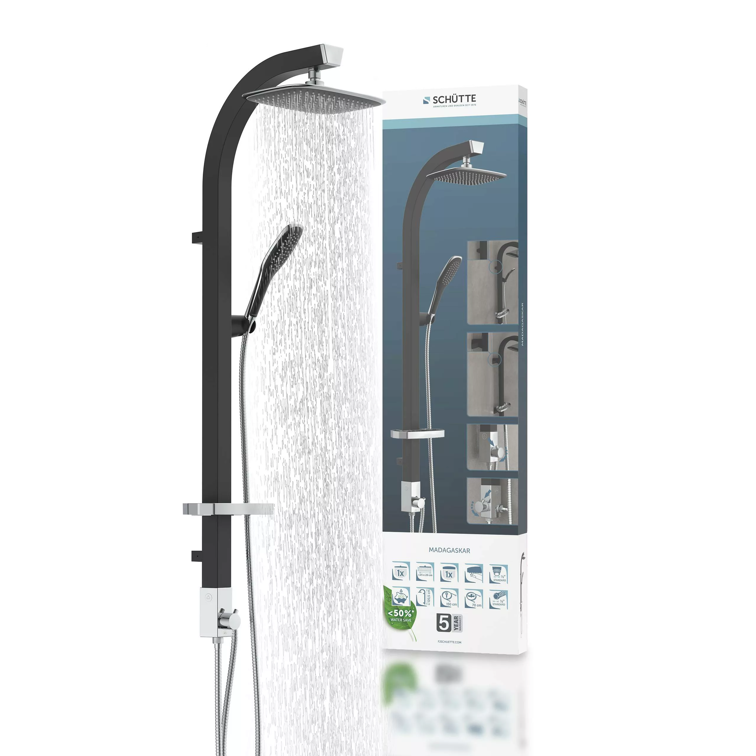 Schütte Brausegarnitur MADAGASKAR, Höhe 123 cm, günstig online kaufen