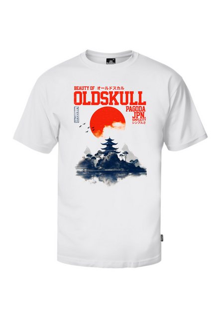 Oldskull T-Shirt Asian Temple Logo Graphic günstig online kaufen