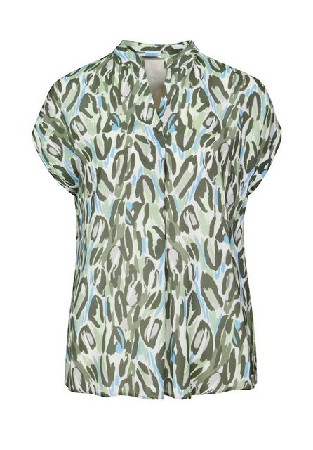 Marie-Stella-Maris Kurzarmbluse - Kurzarm Bluse mit Print - sommerliche Blu günstig online kaufen