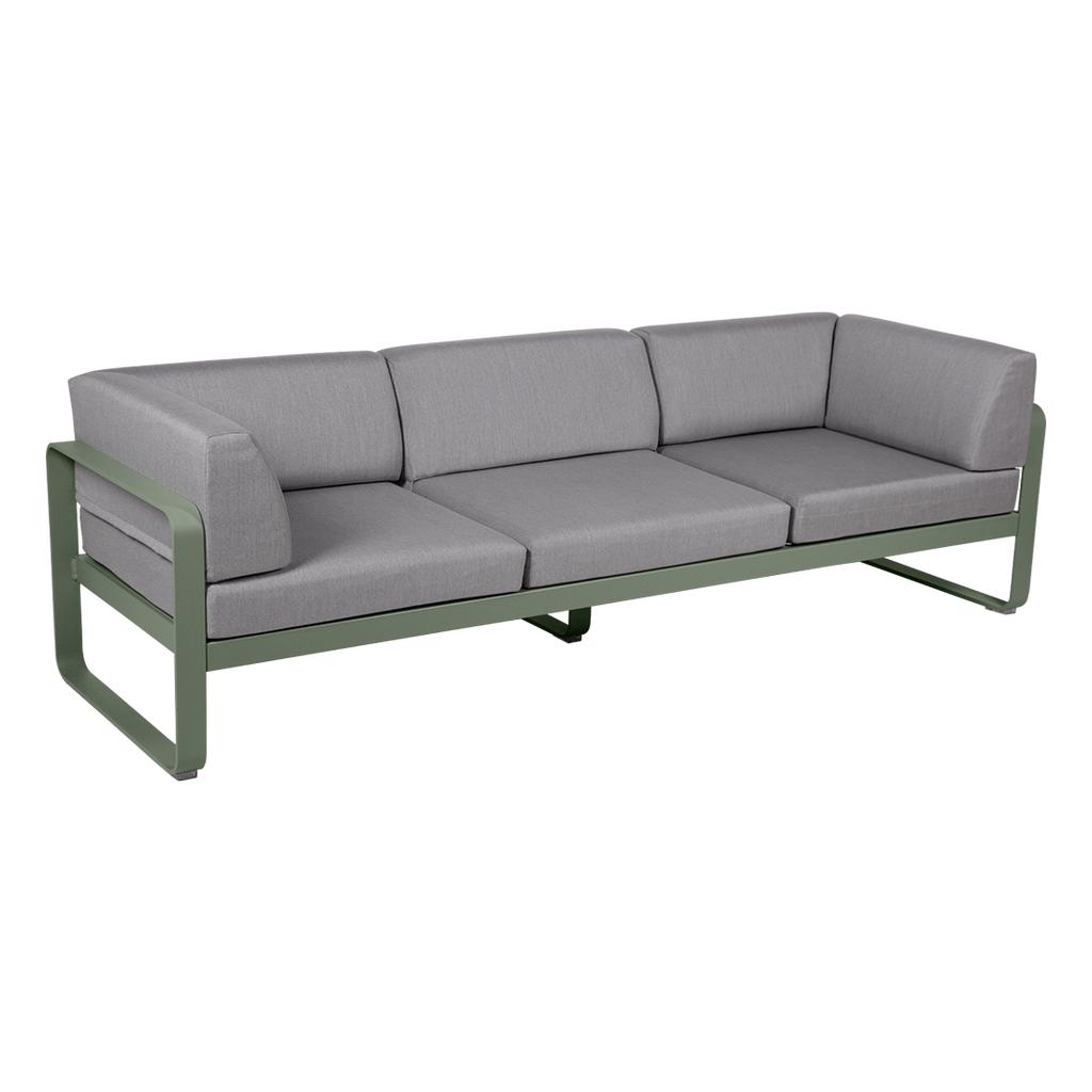 Bellevie 3-Sitzer Club Sofa Outdoor 82 Kaktus 79 Flanellgrau günstig online kaufen