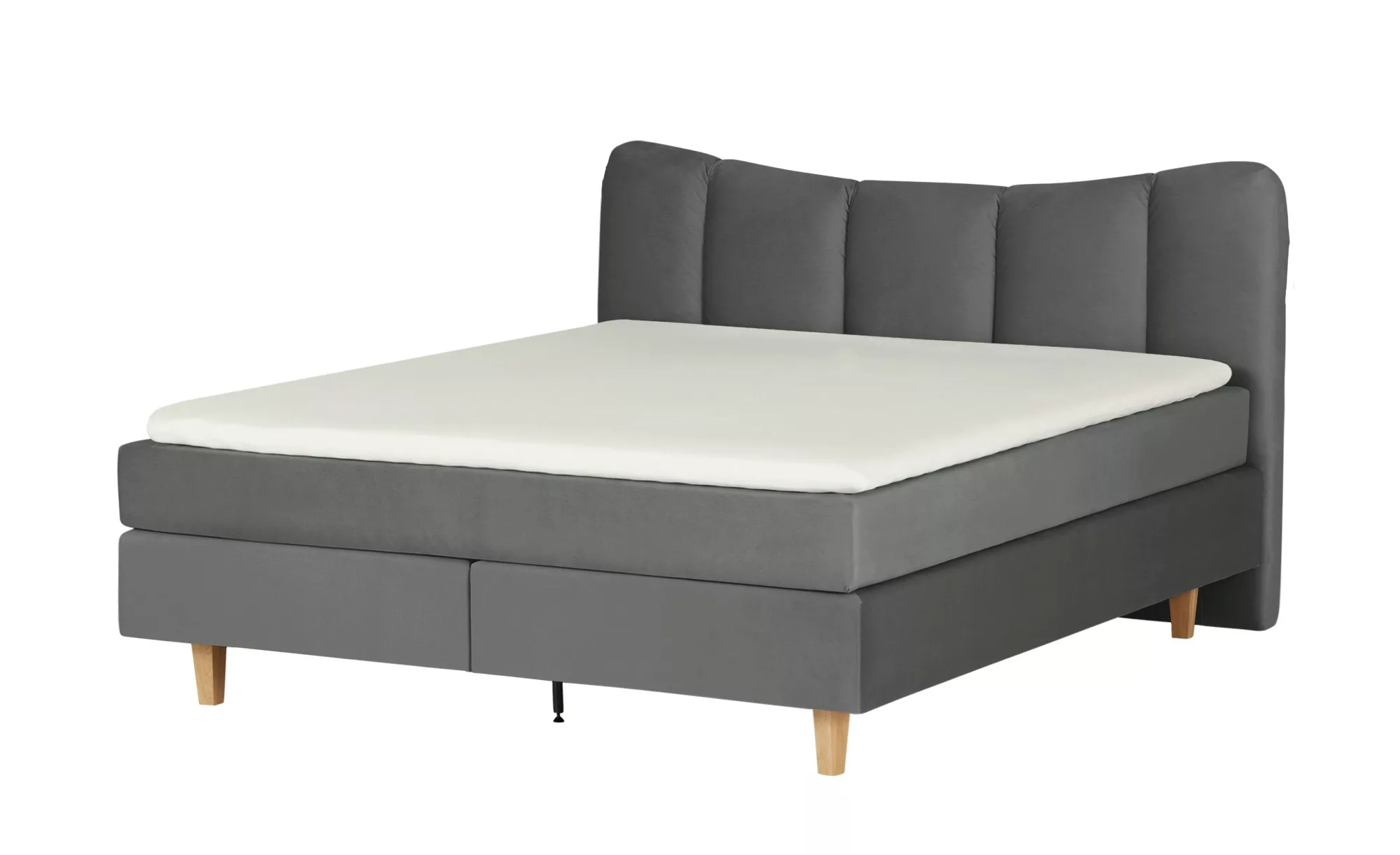 SKAGEN BEDS Boxspringbett  Dalur ¦ grau ¦ Maße (cm): B: 160 H: 110 Betten > günstig online kaufen