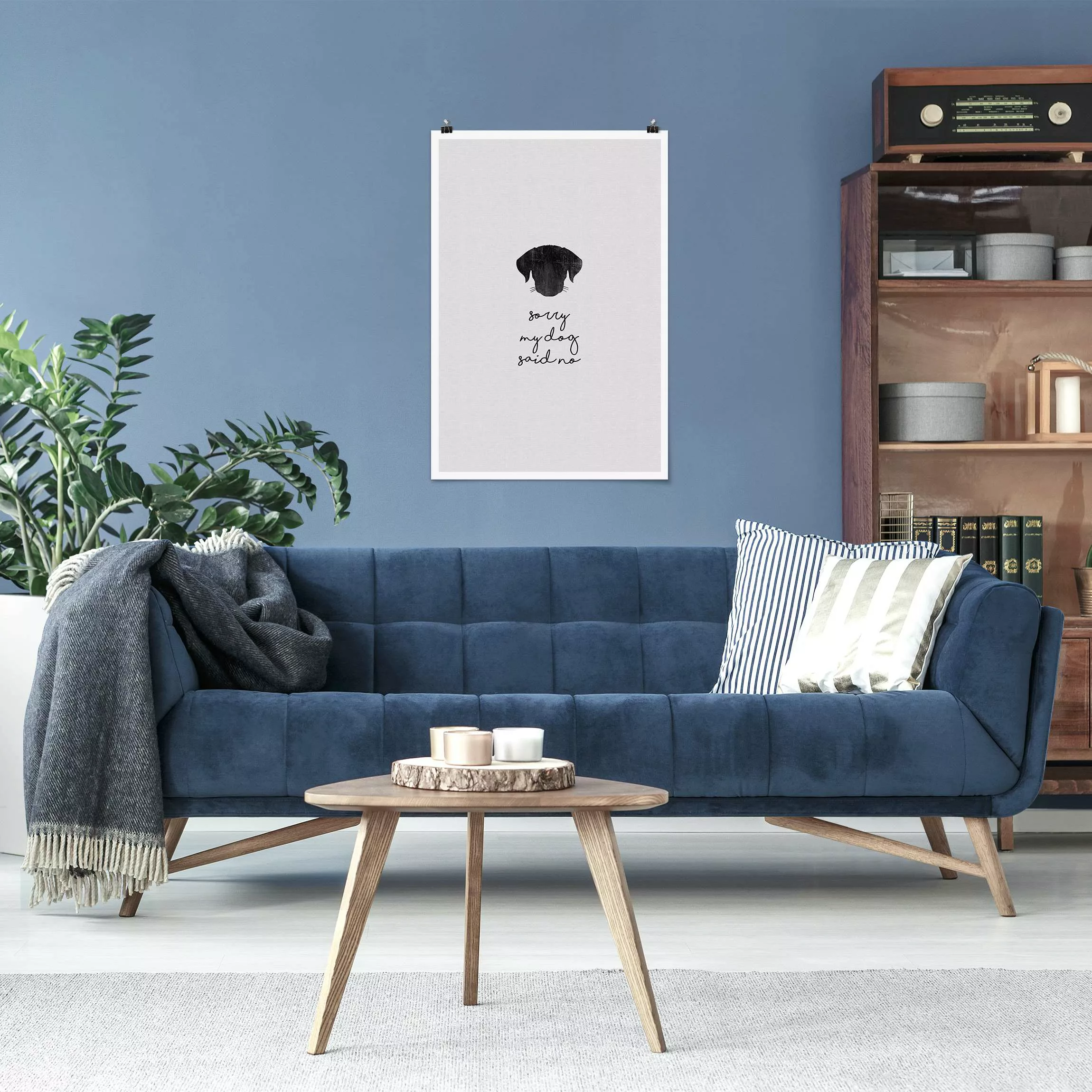 Poster Haustier Zitat Sorry My Dog Said No günstig online kaufen