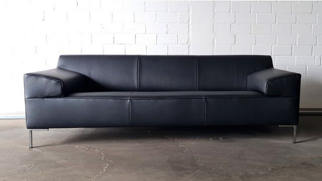 freistil ROLF BENZ Sofa ROLF BENZ Sofa Freistil 180 Couch Leder schwarz 220 günstig online kaufen