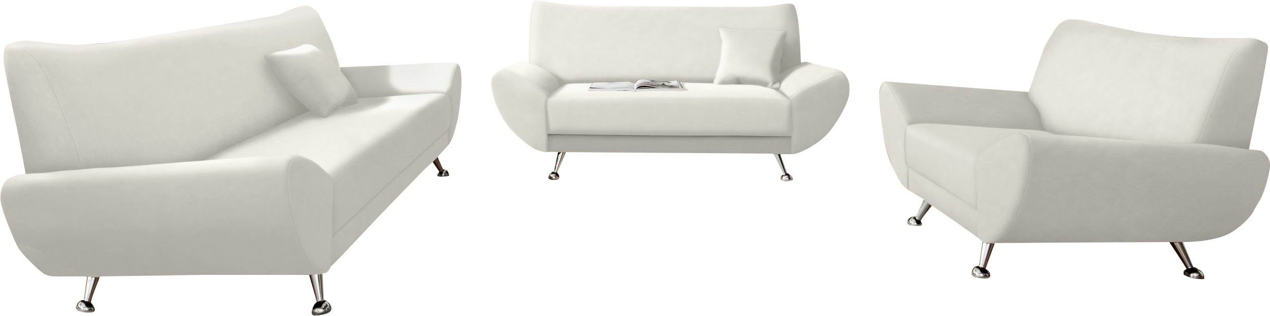 INOSIGN Polstergarnitur "Saltare elegant und komfortabel", (3 tlg.) günstig online kaufen