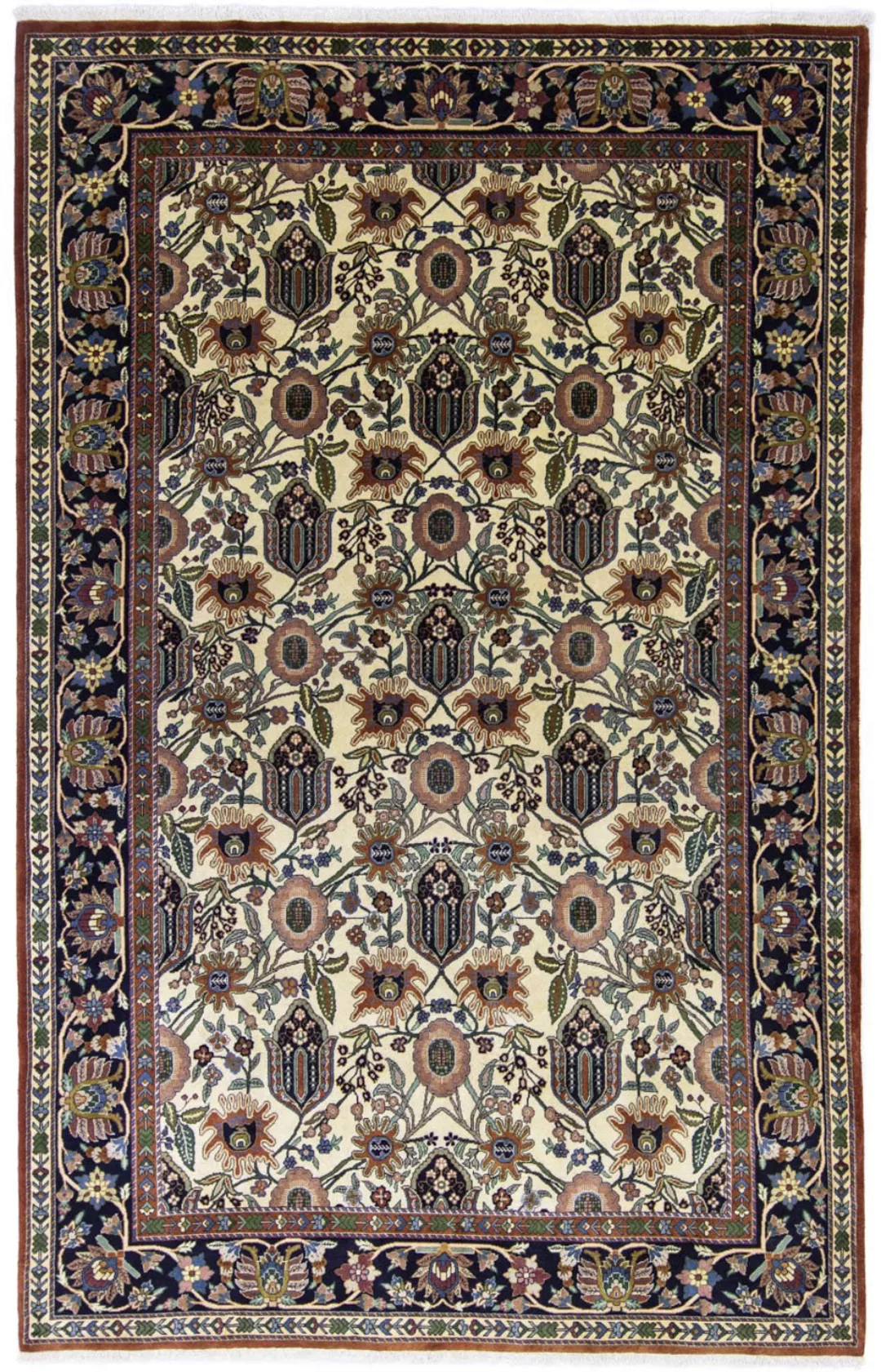 morgenland Wollteppich »Bachtiar Durchgemustert Beige chiaro 306 x 203 cm«, günstig online kaufen