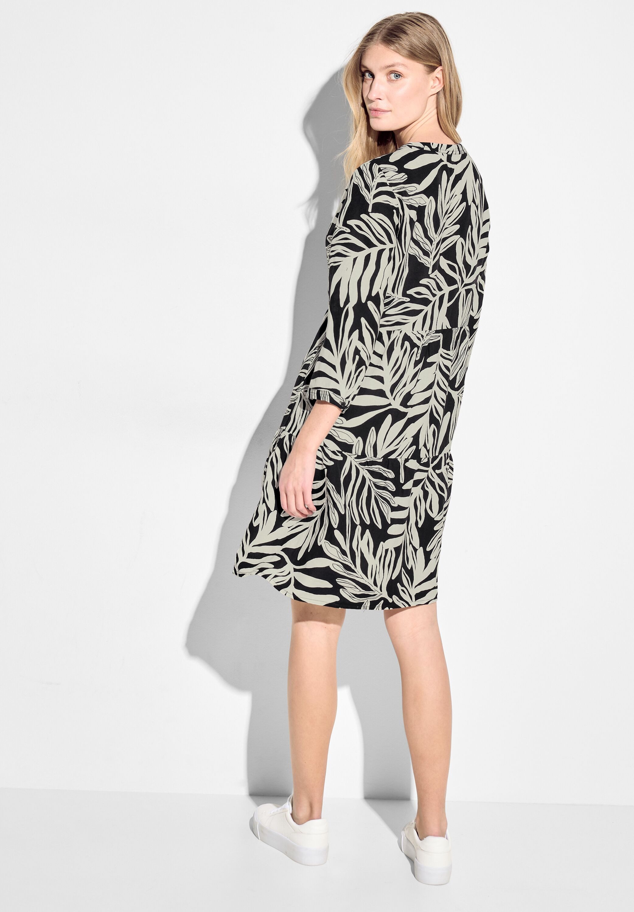 CECIL Tunikakleid Sommerkleid mit All-Over-Print günstig online kaufen