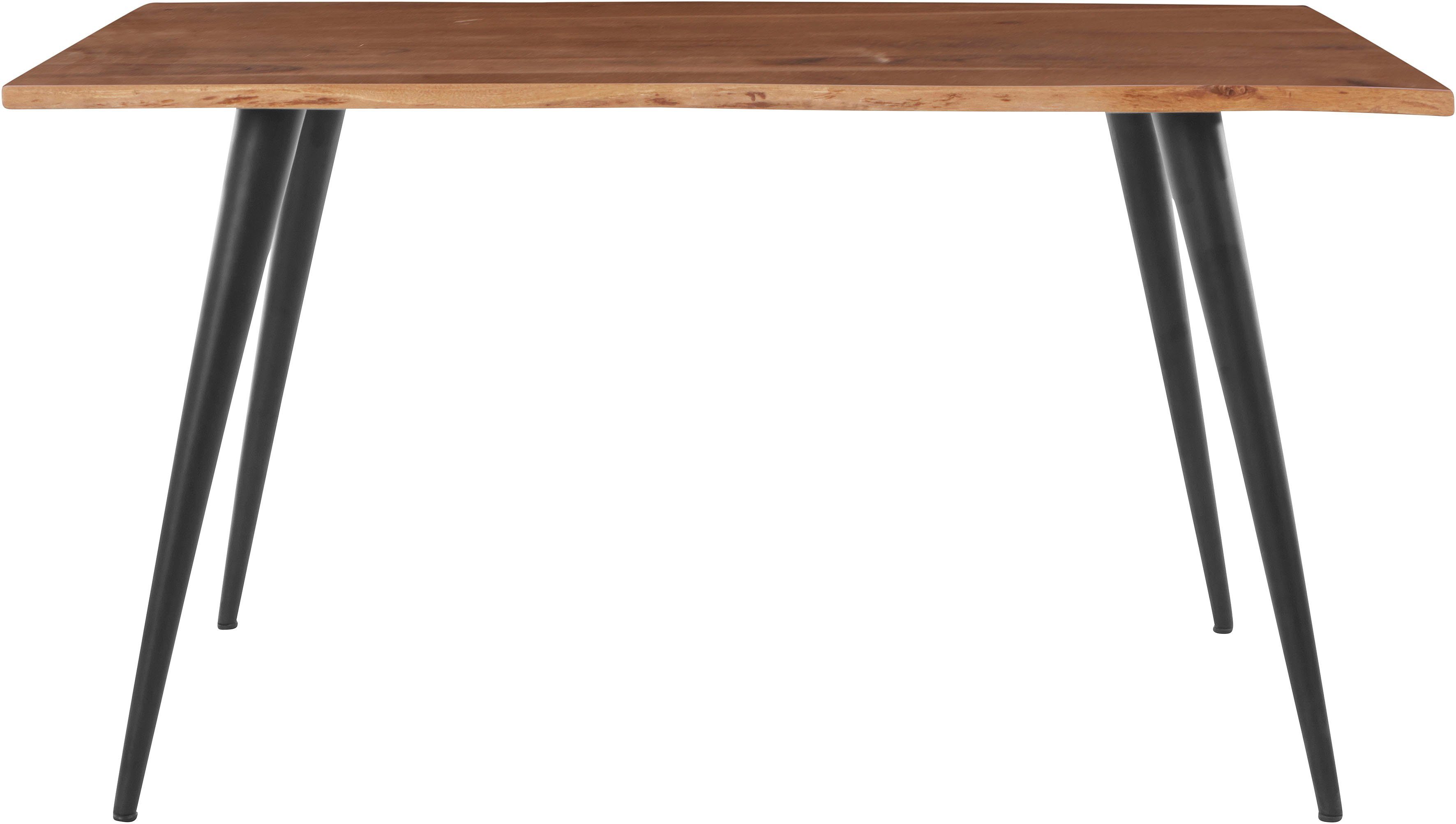Home affaire Baumkantentisch, Massivholz, 26mm Tischplattenstärke, günstig online kaufen