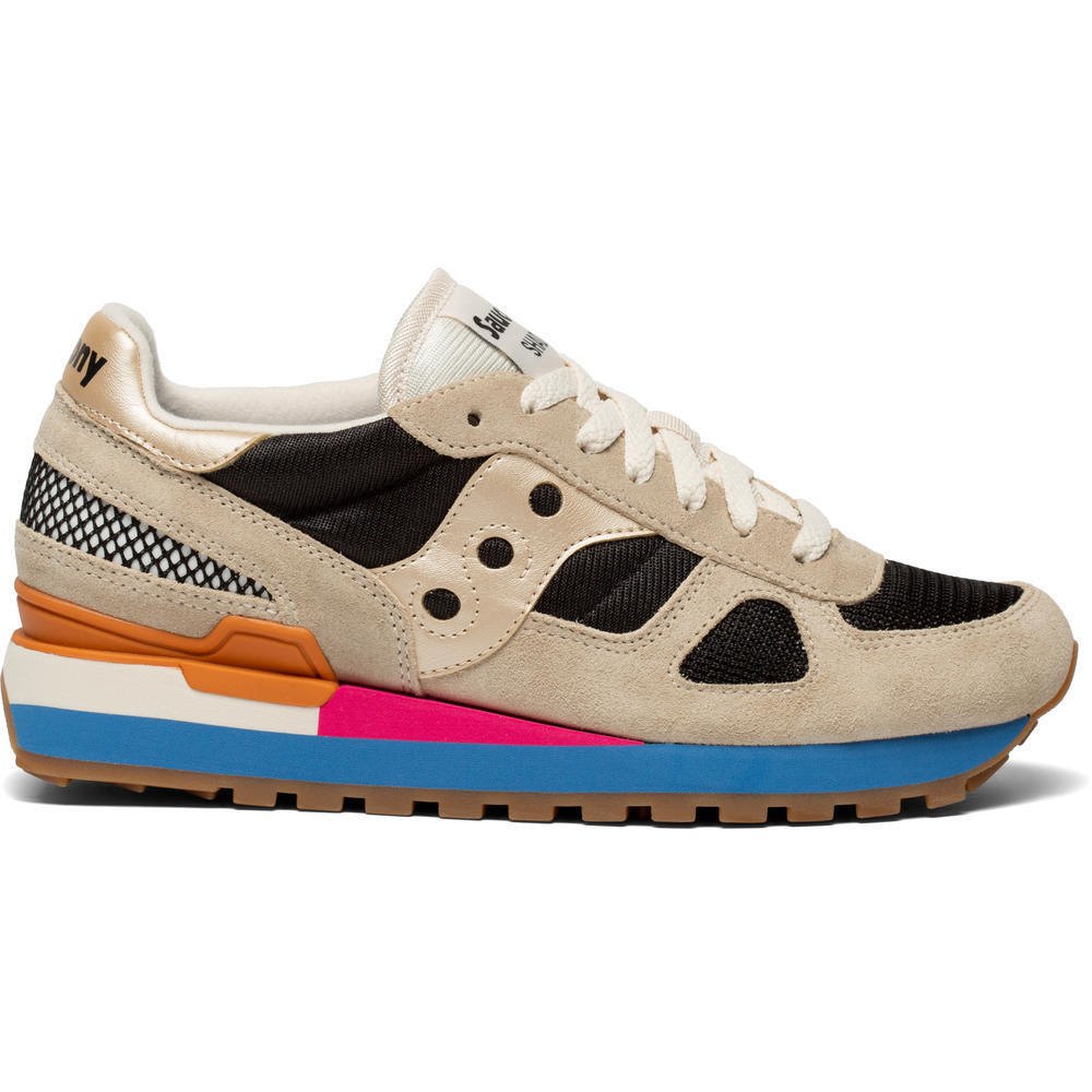 Saucony Frauen Schuhe Saucony Schatten-original EU 43 Black / Beige günstig online kaufen