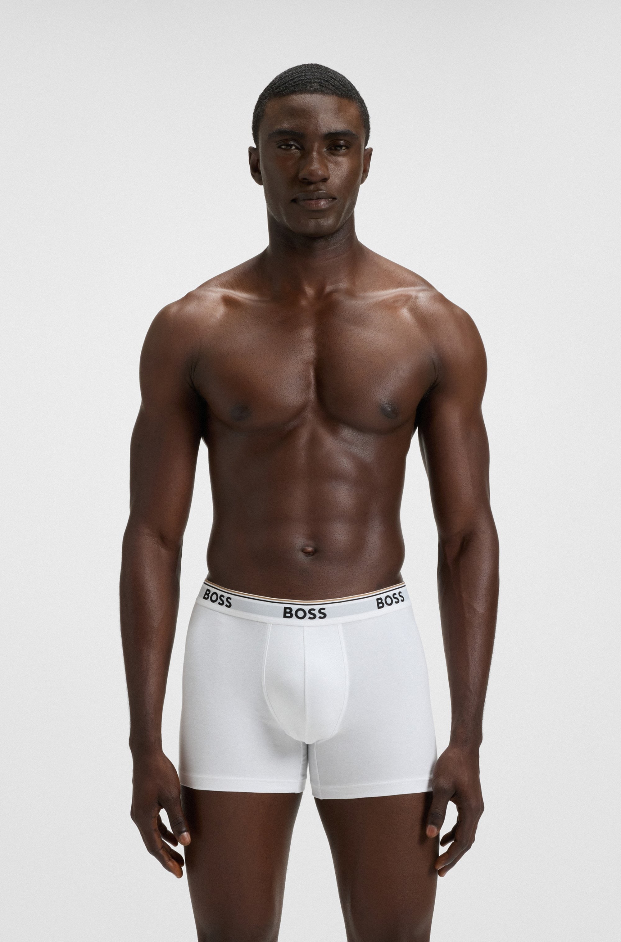 BOSS Langer Boxer "Brief 3 PACK", mit farblich passendem Webbund günstig online kaufen
