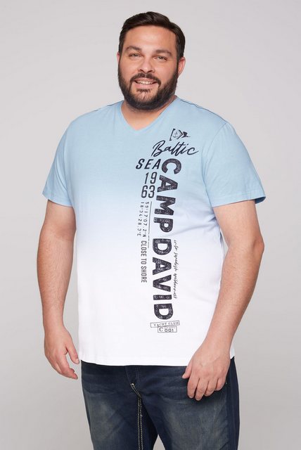 CAMP DAVID V-Shirt aus Baumwolle günstig online kaufen